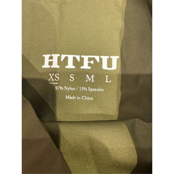 HTFU high waist analog leggings green extra small V4 limited edition - Picture 3 of 5